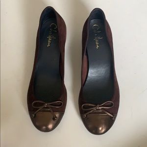 Cole Haan Air Tali brown suede wedge 8.5 AA